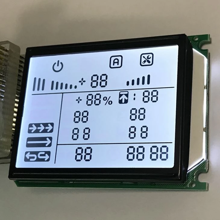 Digital Segment LCD Black On White