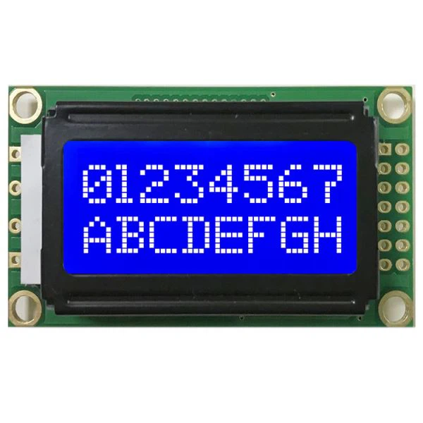 8x2 LCD a caratteri paralleli