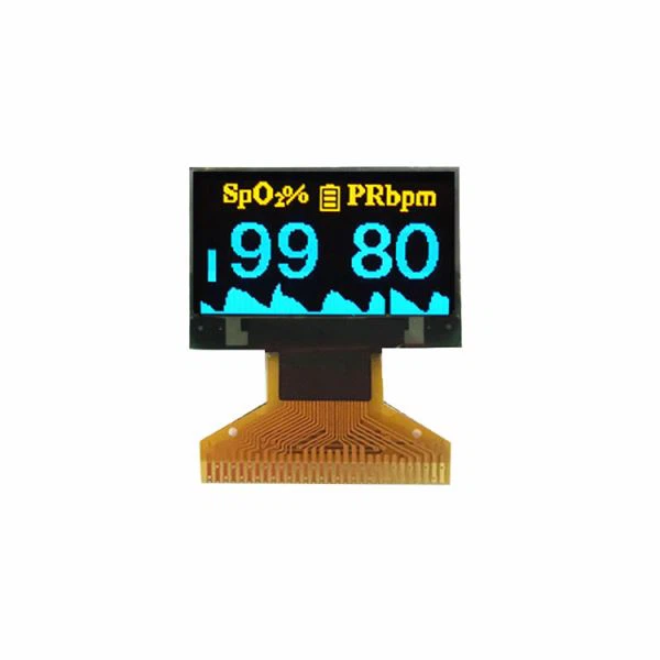 Display OLED da 0,96 pollici 128X64 OLED blu-giallo per ossimetro